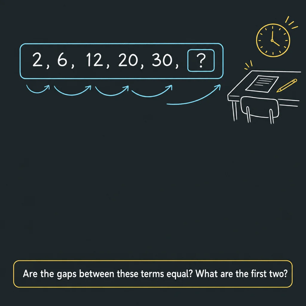 A number-series puzzle on RaySensei's board